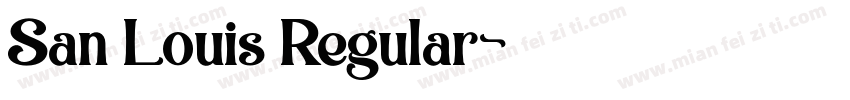 San Louis Regular字体转换